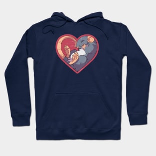 Heart Rat: Self Blue Hoodie